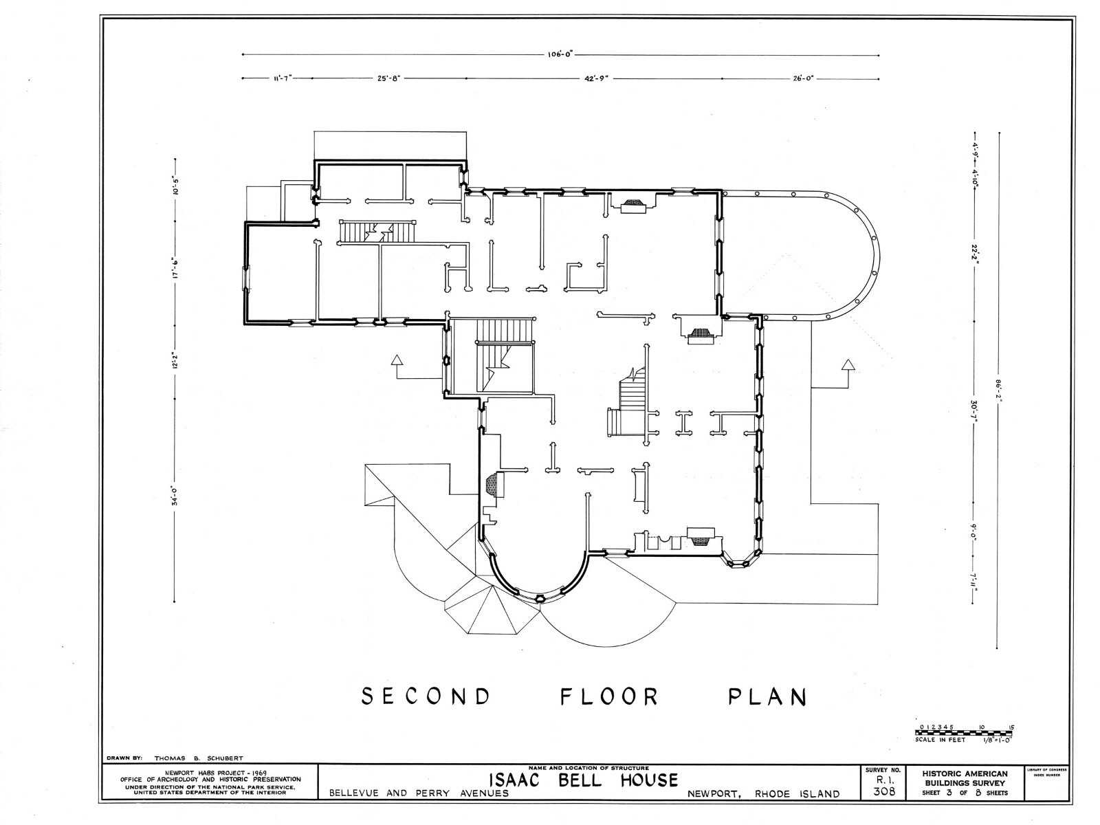 Queen Anne Shingle Style house, mansion with many bedrooms, printed home plans