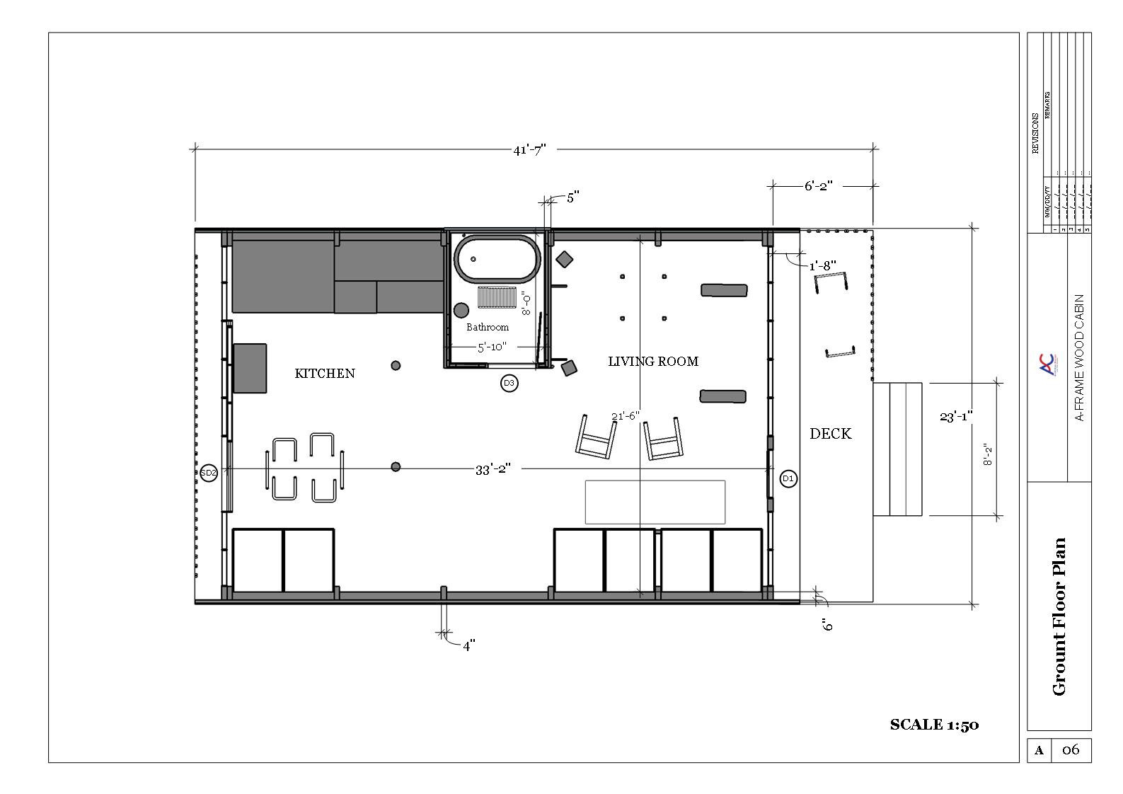 A-Frame Cabin Wood House Plan & Modern Style 3D images,PDF Blueprints with DWG