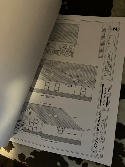 Complete Construction Plans PDF Small lot 55+ 3BR 2B 1820 + 2 car @ 1/4″ Scale