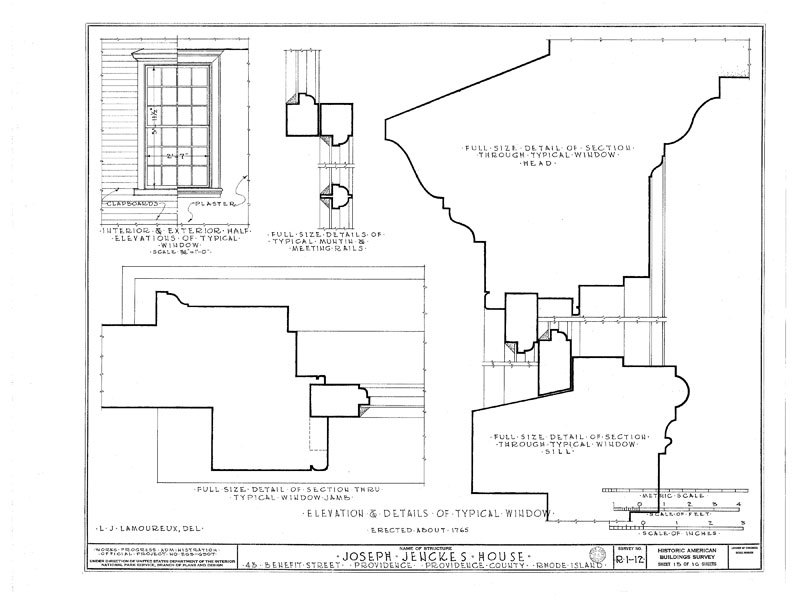 Gambrel Roofed Colonial New England Home, wood framed, PRINTED home plans