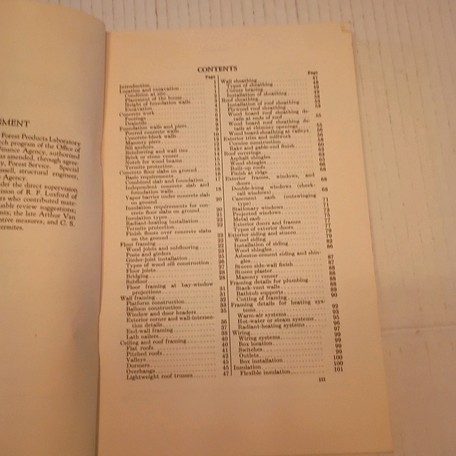 Wood-Frame House Construction by L. O. Anderson and O. C. Heyer 1955 Softcover