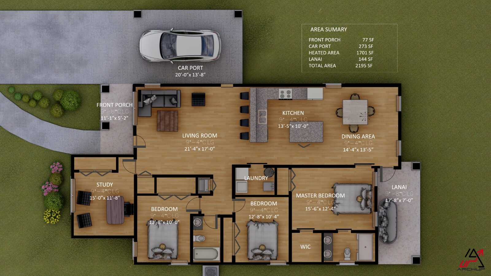 BLUEPRINTS TRADITIONAL HOUSE PLAN ARCHUP #127