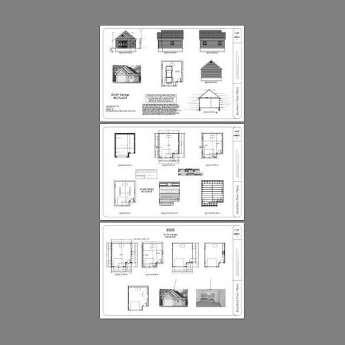20×24 1-Car Garage — 456 sq ft — PDF Floor Plan — Model 5