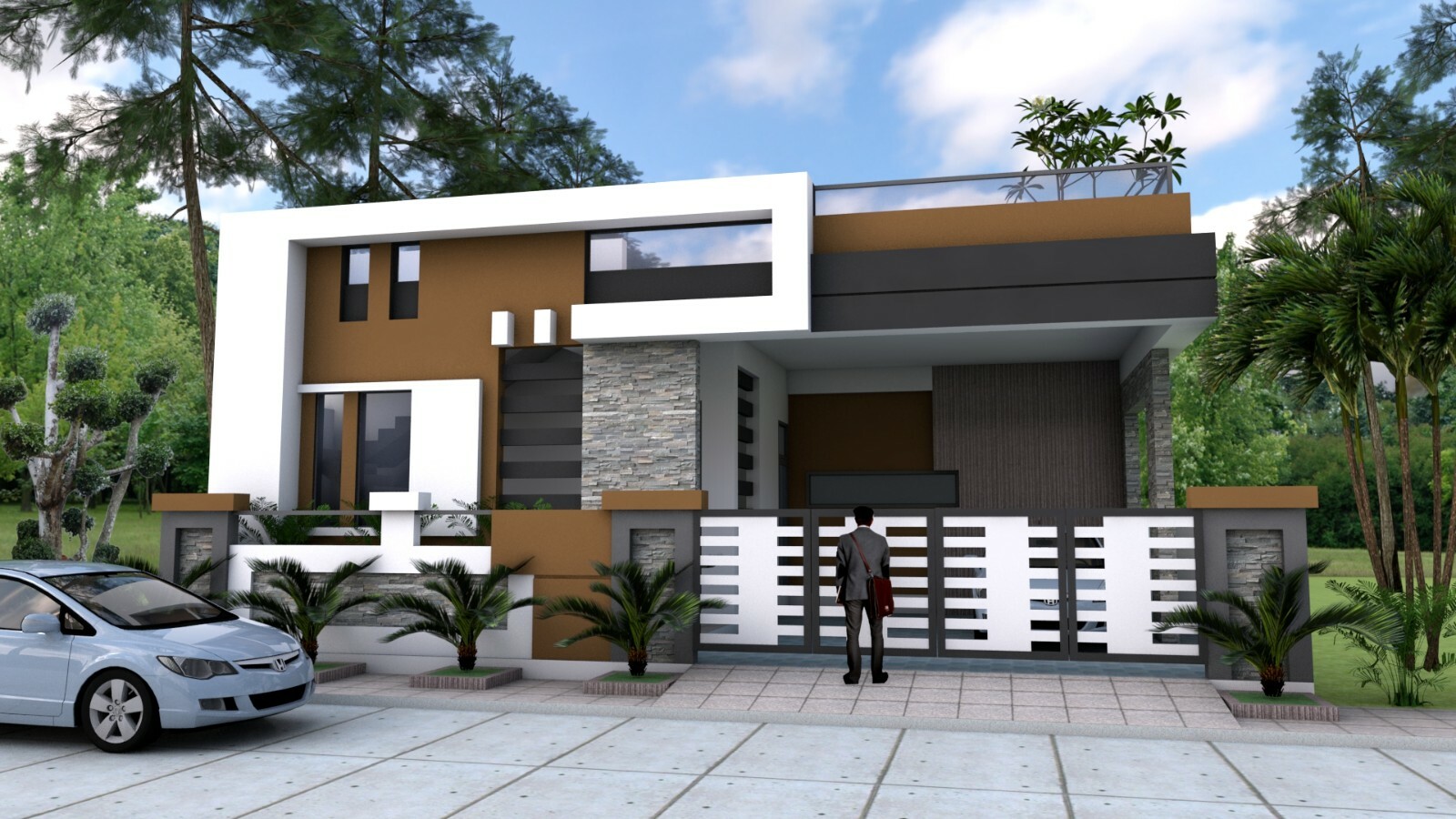 House Plan 40×60 Feet 12×18 Meter 3 Beds 2 Baths Terrace Roof (A4 Hard Copy)
