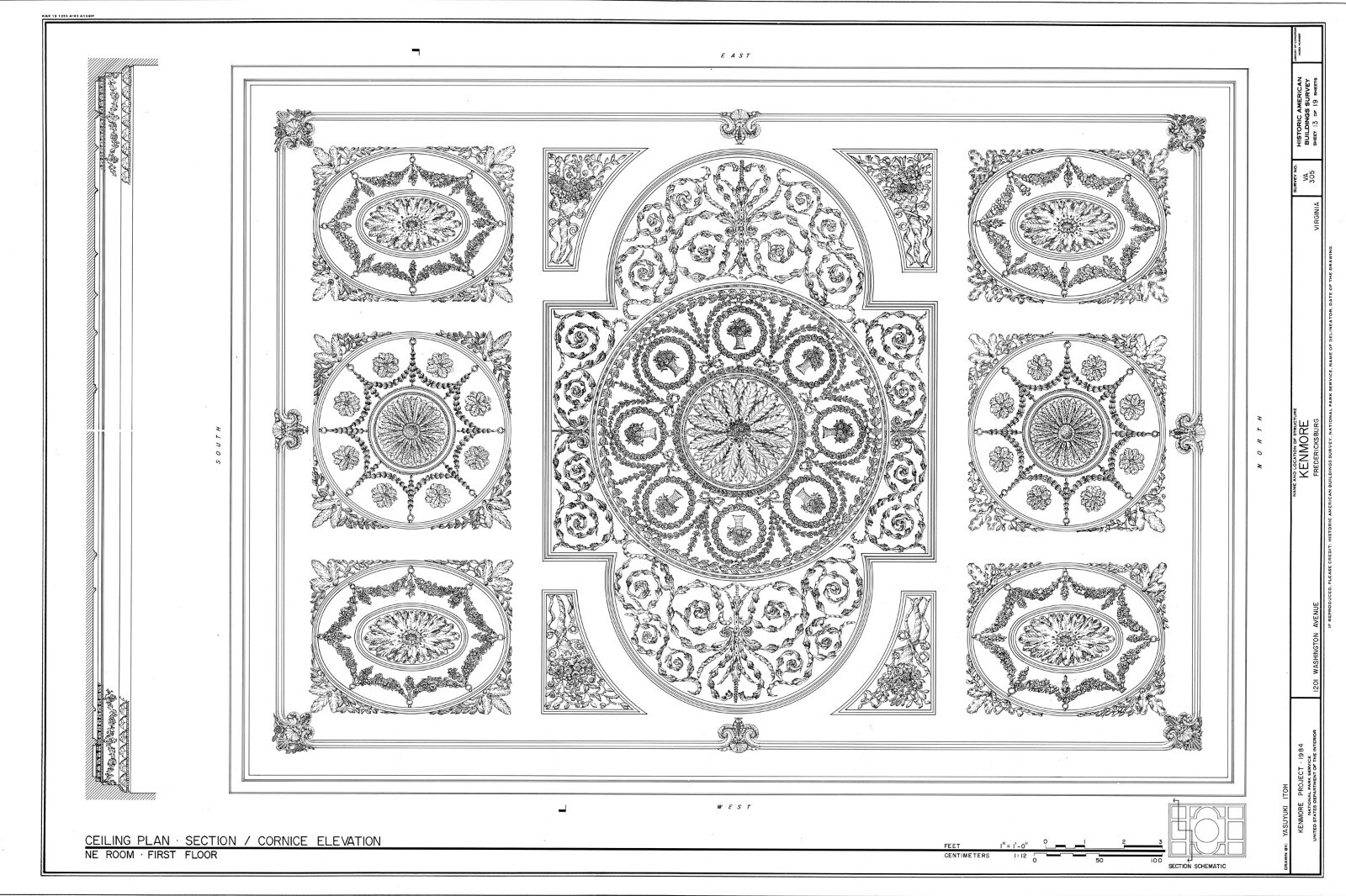 Kenmore Plantation, traditional colonial house, 4+ bedrooms, printed home plans