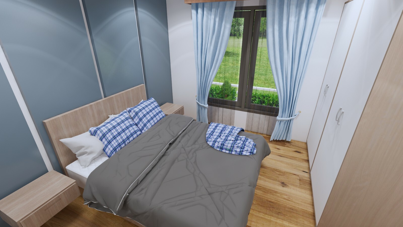 Small House Plans 7×11 Meters 23×36 Feet 2 Beds 2 Baths Shed Roof (A4 Hard Copy)
