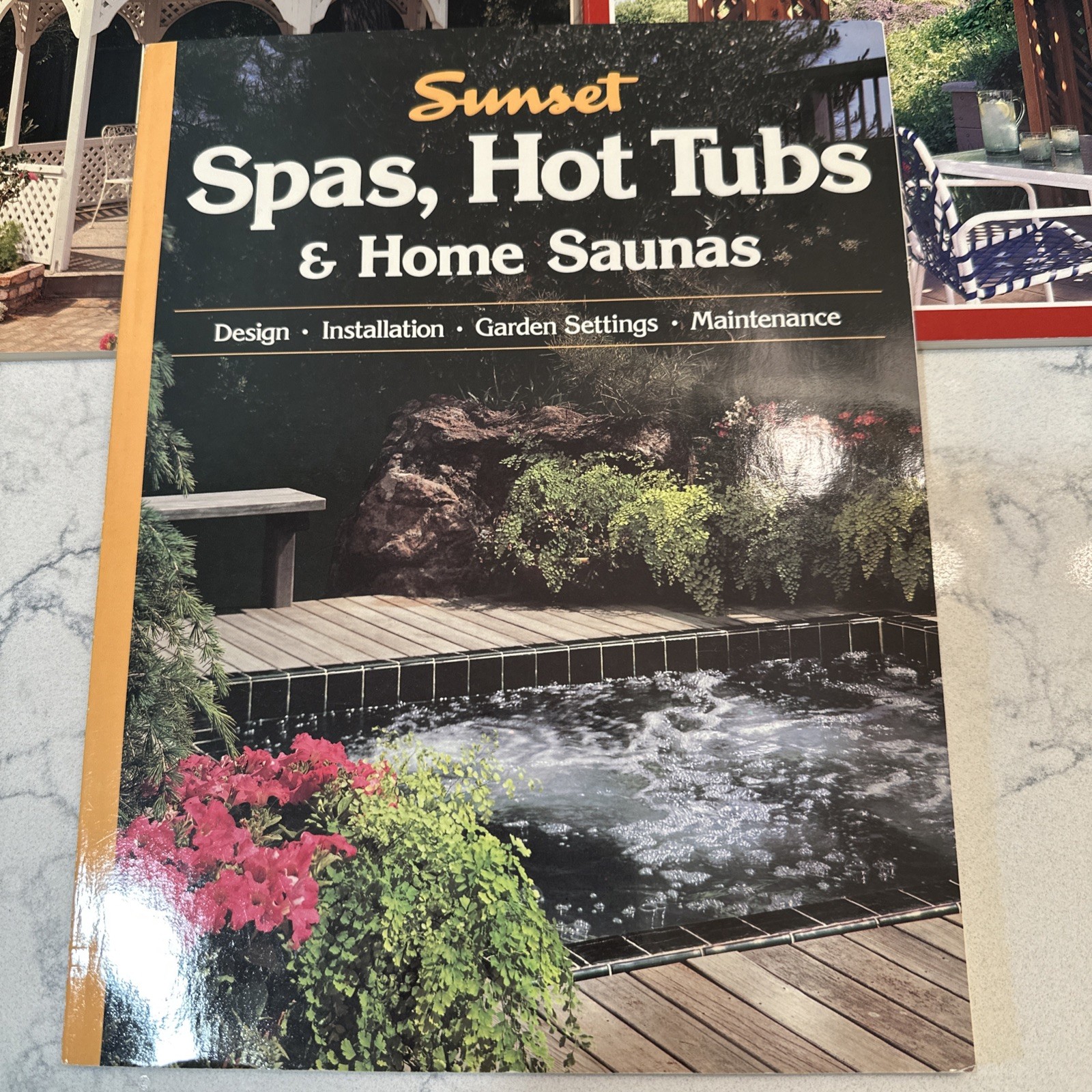 Lot of 3 Vintage DIY Gazebo Patio Hot Tub Plan Design Build Books 1990s Sunset