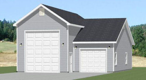 32×40 1 RV 1 Car Garage — PDF Floor Plan — 1,197 sq ft — Model 2A