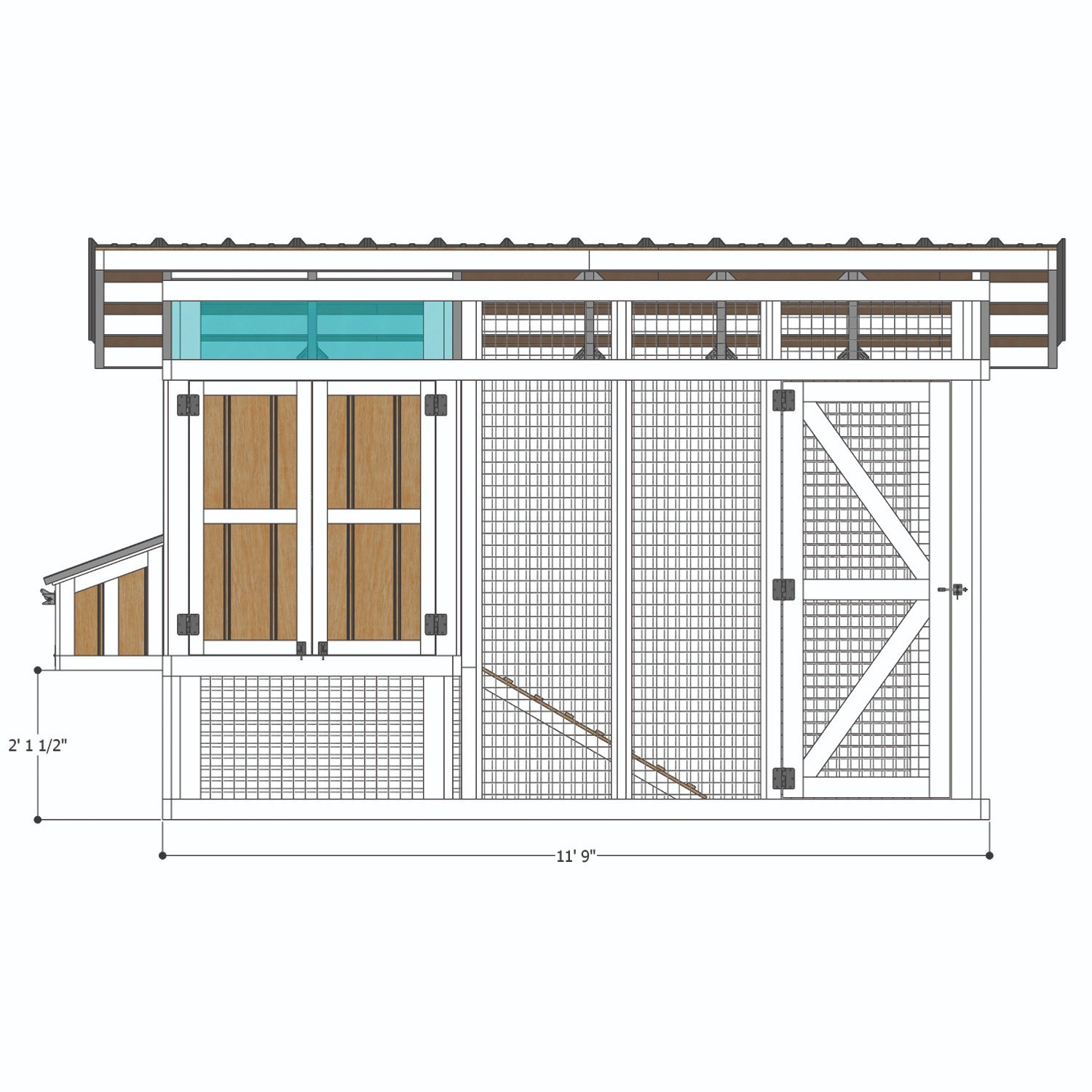 6×12 Chicken coop plans – Digital Download – No physical item will be sent