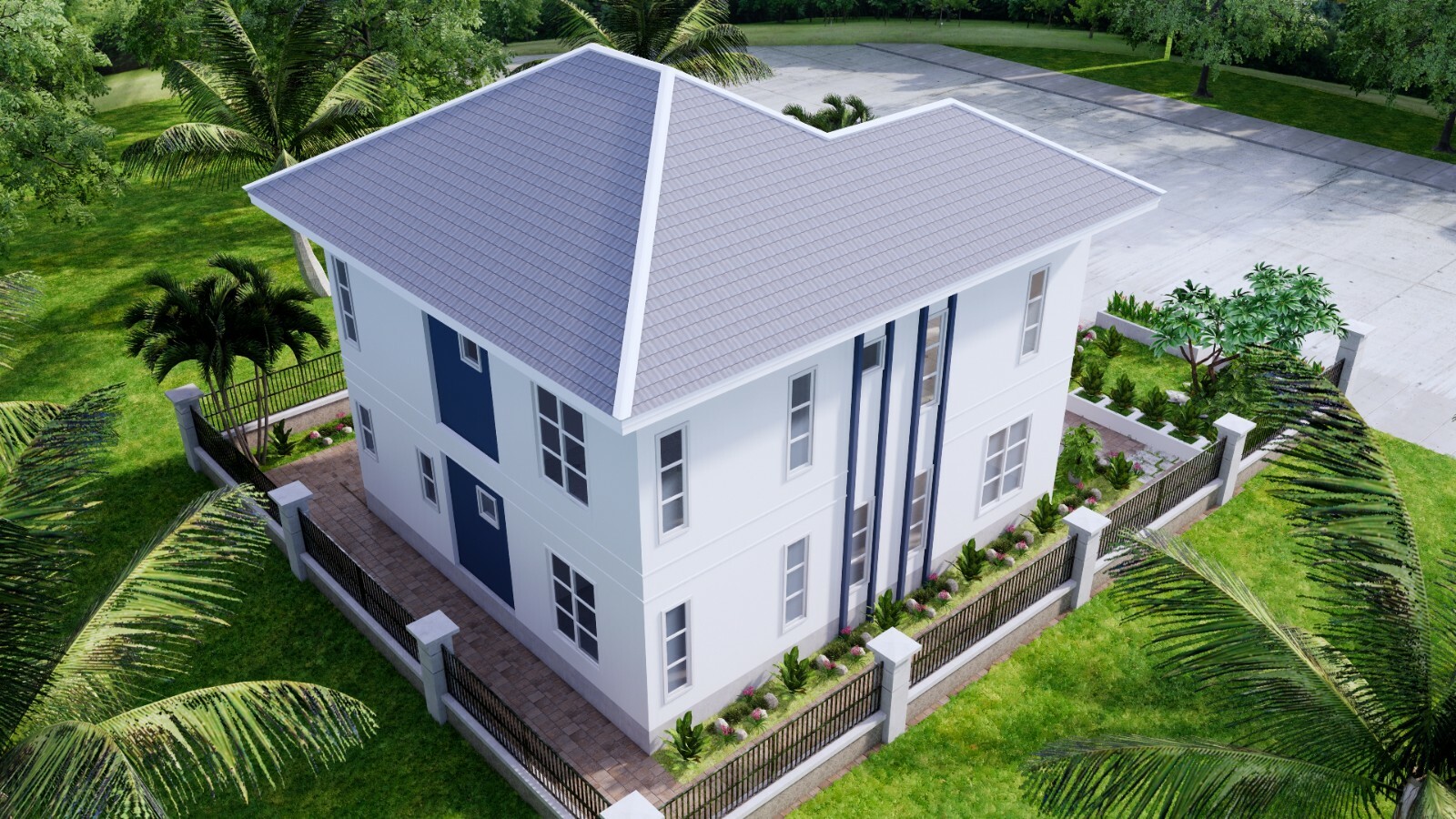 Custom House Plan 9×10 Meter 30×33 Feet 5 Beds 3 Baths Hip Roof (A4 Hard Copy)