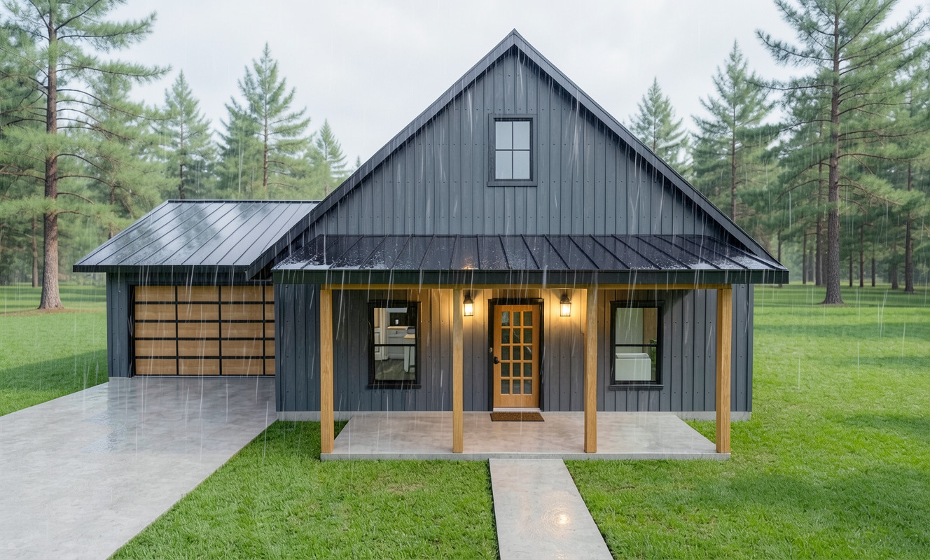 1,700 Sqft (Living) Modern Farm House with – 3 Bd, 2.5 Ba, 2 car garage