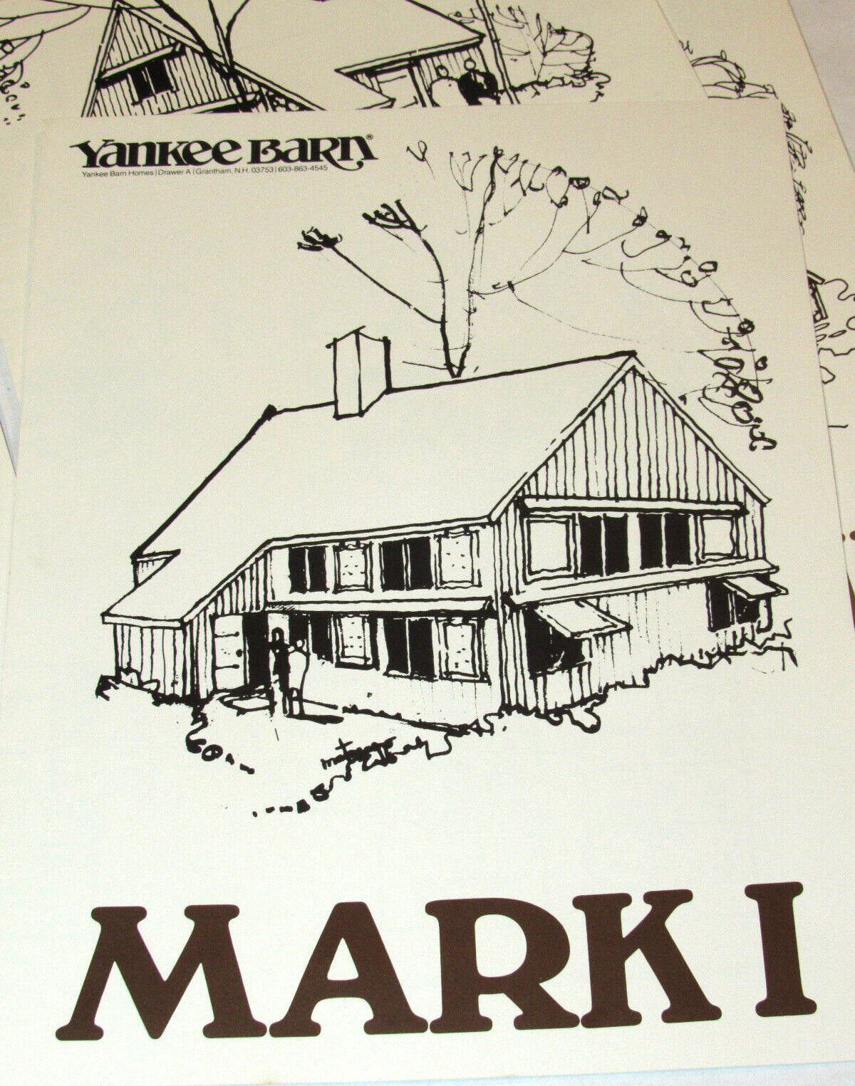 VINTAGE 1976 YANKEE BARN HOMES LAYOUTS/SPECS/PRICES/BROCHURES! PICTURES! 5MODELS