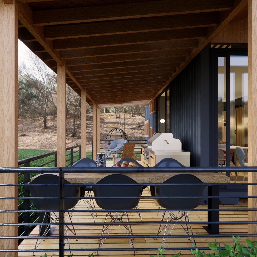 Container house plans – 2 bedrooms – 1 bathroom – Digital PDF File