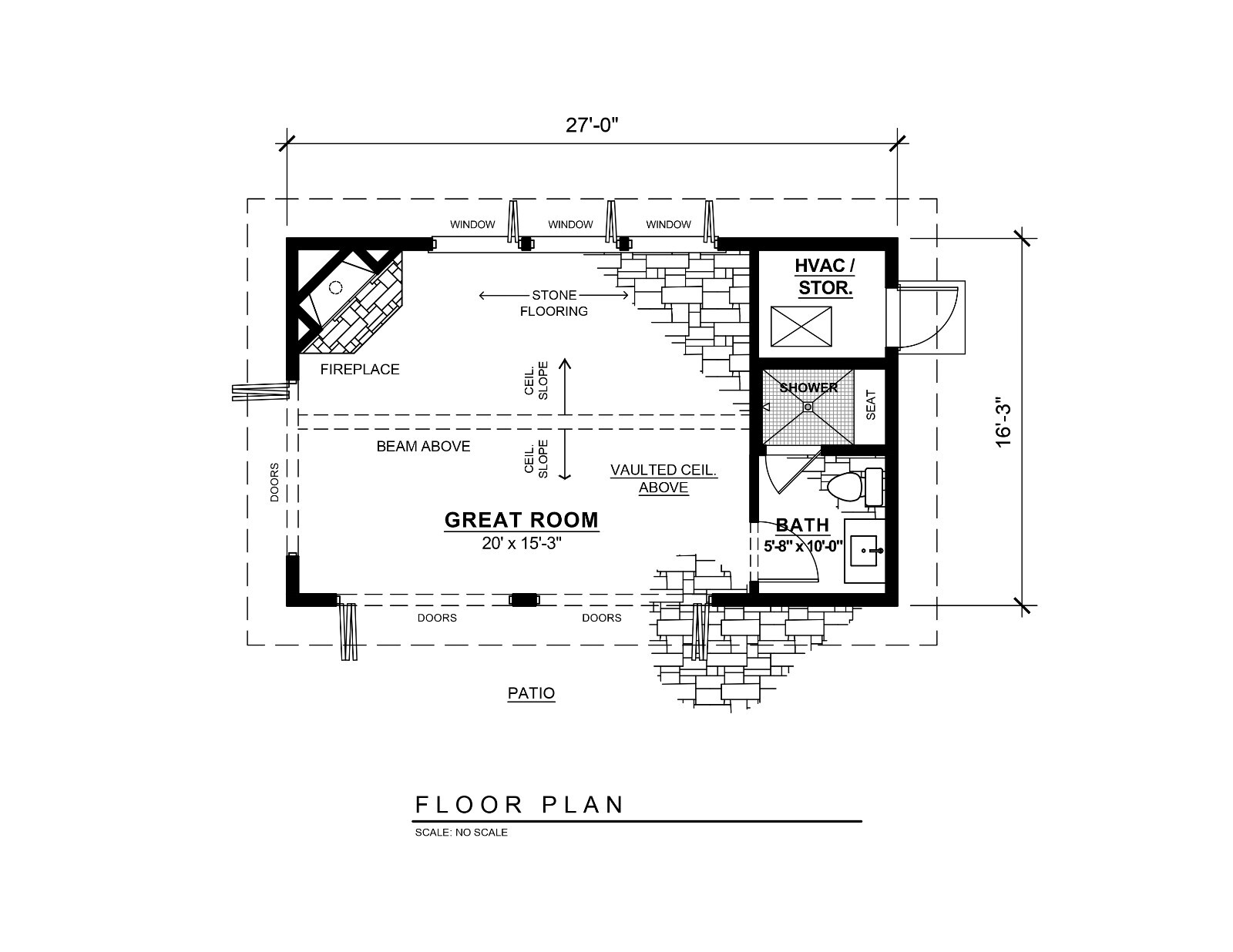 * Cape Cod Style Pool House / Cabana / Accessory Building – Full 24″x36″ Plans *