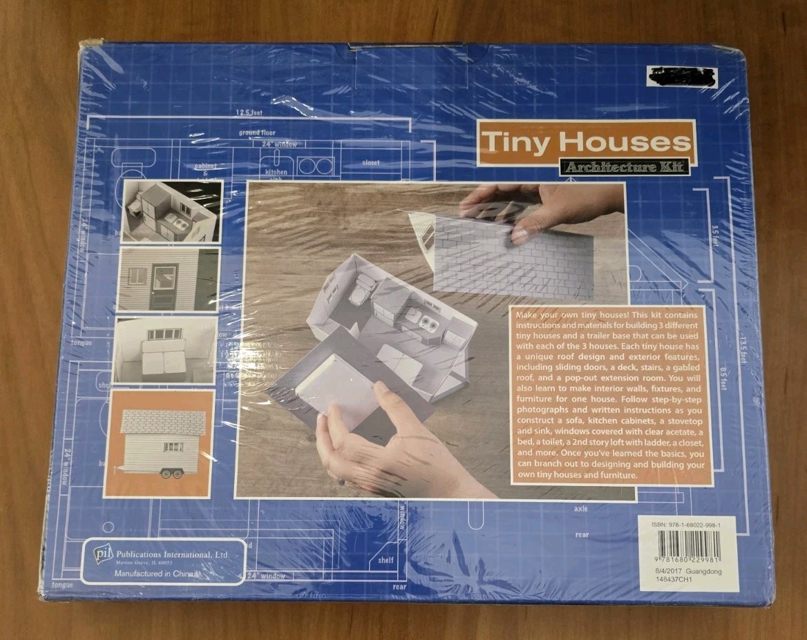 New! Tiny Houses Floor Plan Architecture Kit by Publications International, Ltd.