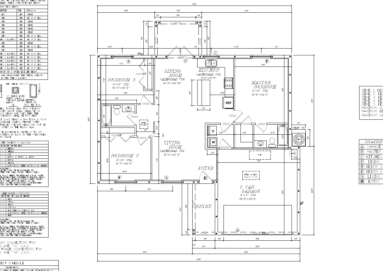 1,789 sq/ft Custom Home Plan Blueprints COMPLETE SET in PDF NEW Family House P2