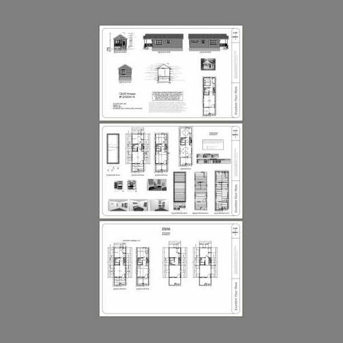 12×30 Tiny House — 358 sq ft — PDF Floor Plan — Model 1A