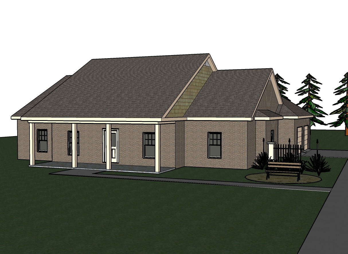 Abbigale 2161G 5 ALL BRICK home, house plan 4 beds, 2.5 baths PDF