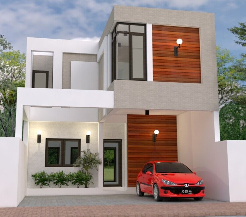 23×36 Feet House Plans 7×13 Meter 3 Beds 3 Baths Flat Roof PDF (A4 Hard Copy)