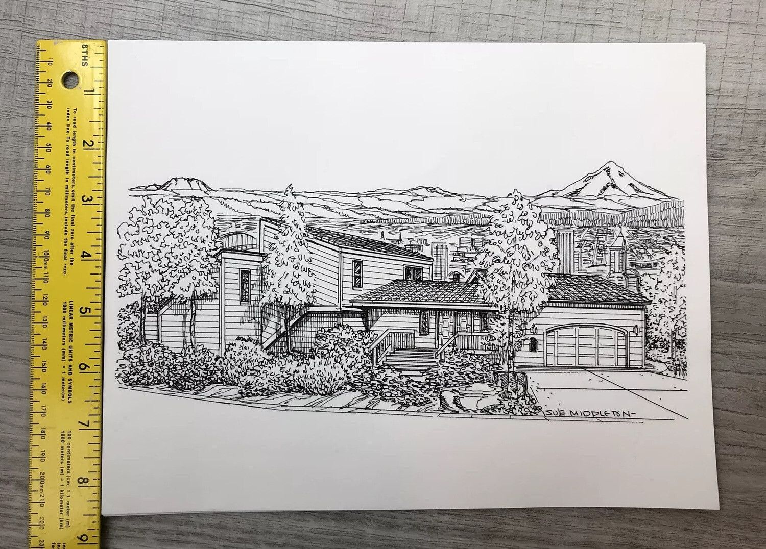 Architectural Drawings Portland Or House Design Photocopy 80s Sue Middleton