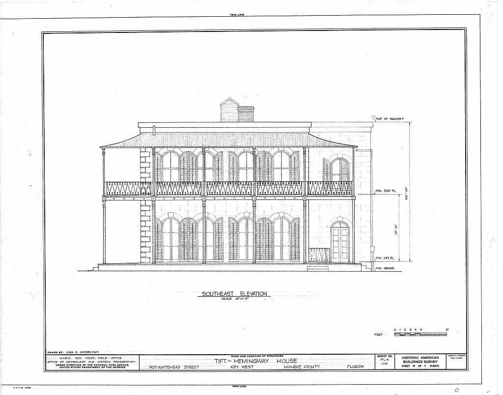 Ernest Hemingway Home, Key West, Victorian style house plans, 3 Bedrooms
