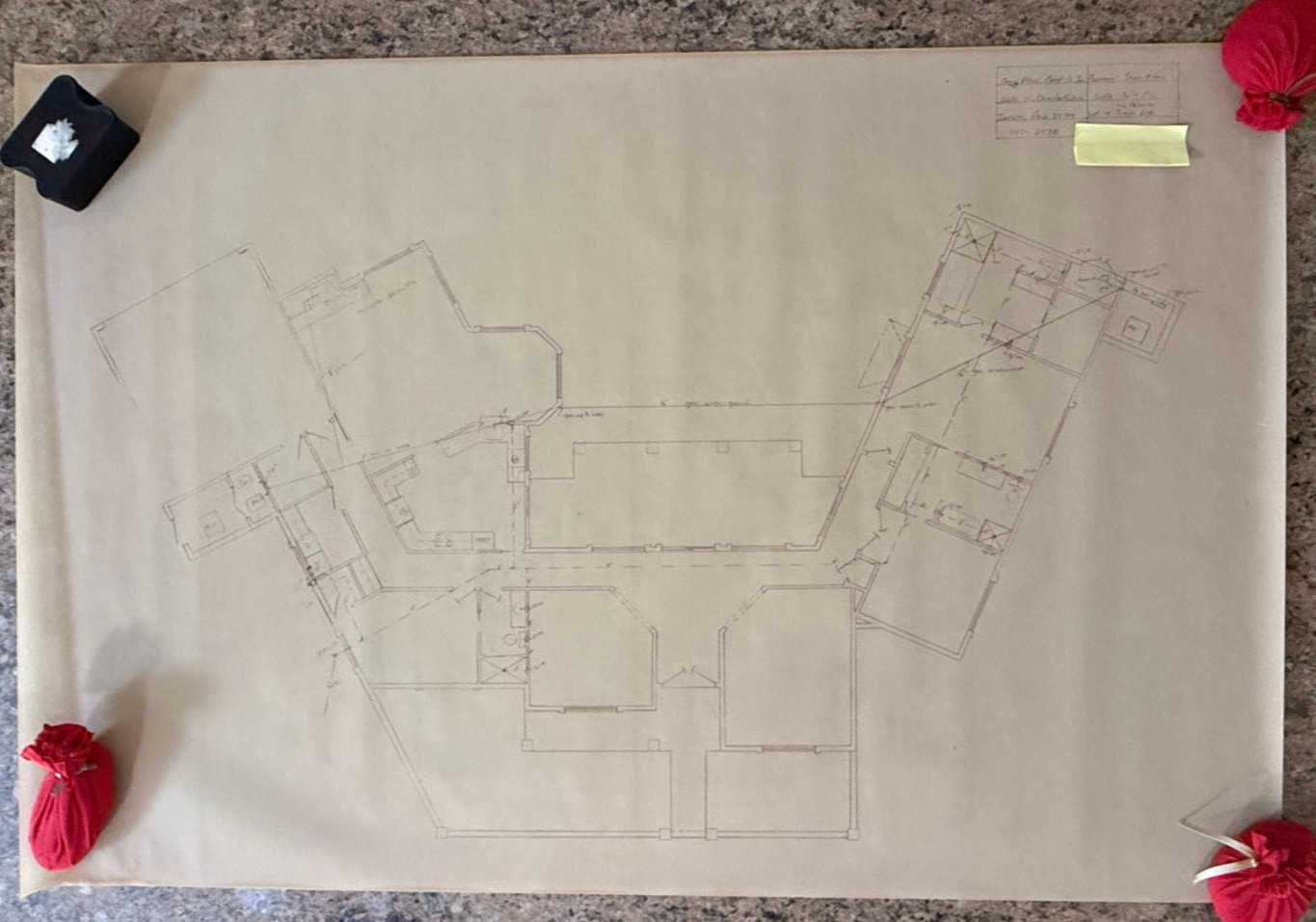 Lot of 12 Vintage Construction Drawings La Paloma Ridge Est Tucson Vellium Set