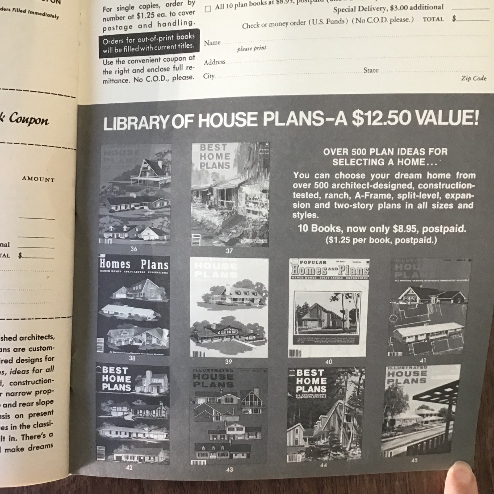 1982 Vtg Home Plans HOUSE Floor Plans Book SEE INDEX Ranch Splitlevel Expansion