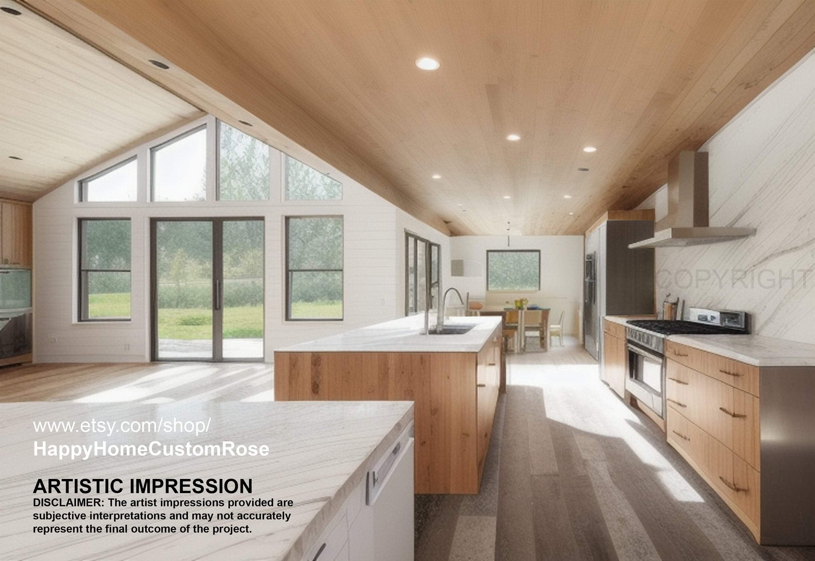 Riverside Farmhouse Modern House Open Plan Design 3 Bed 2.5 Bath 2 Car – Drawing