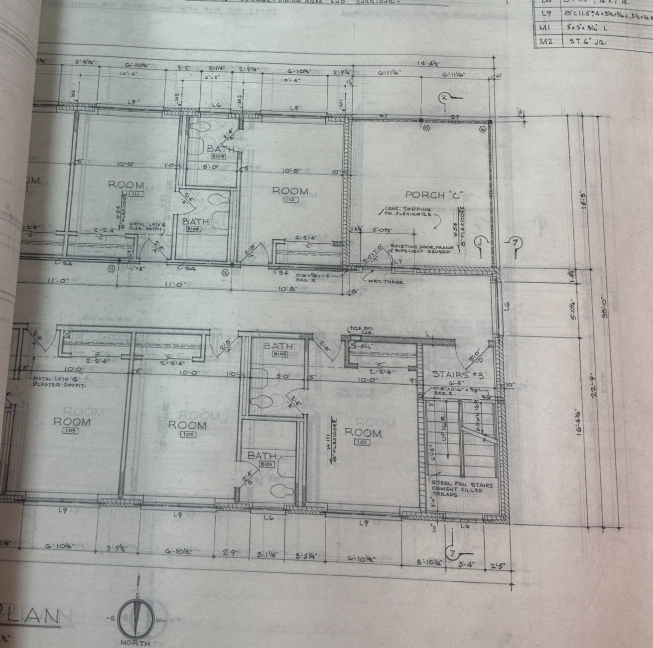 RARE Blueprints of Magnus Farm Historic Farm Rest Home Arlington Heights, IL VTG