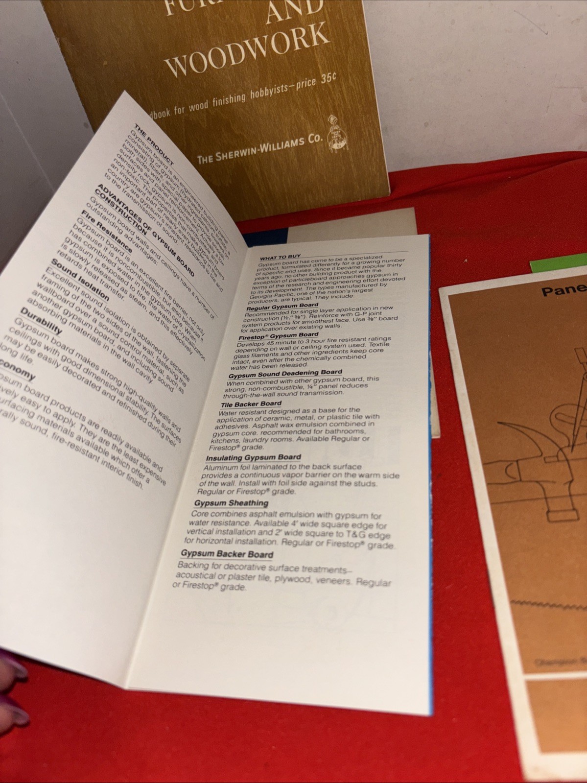 Vintage Lot Of Building Instructions- Roof-walls-bathroom-Estate Find