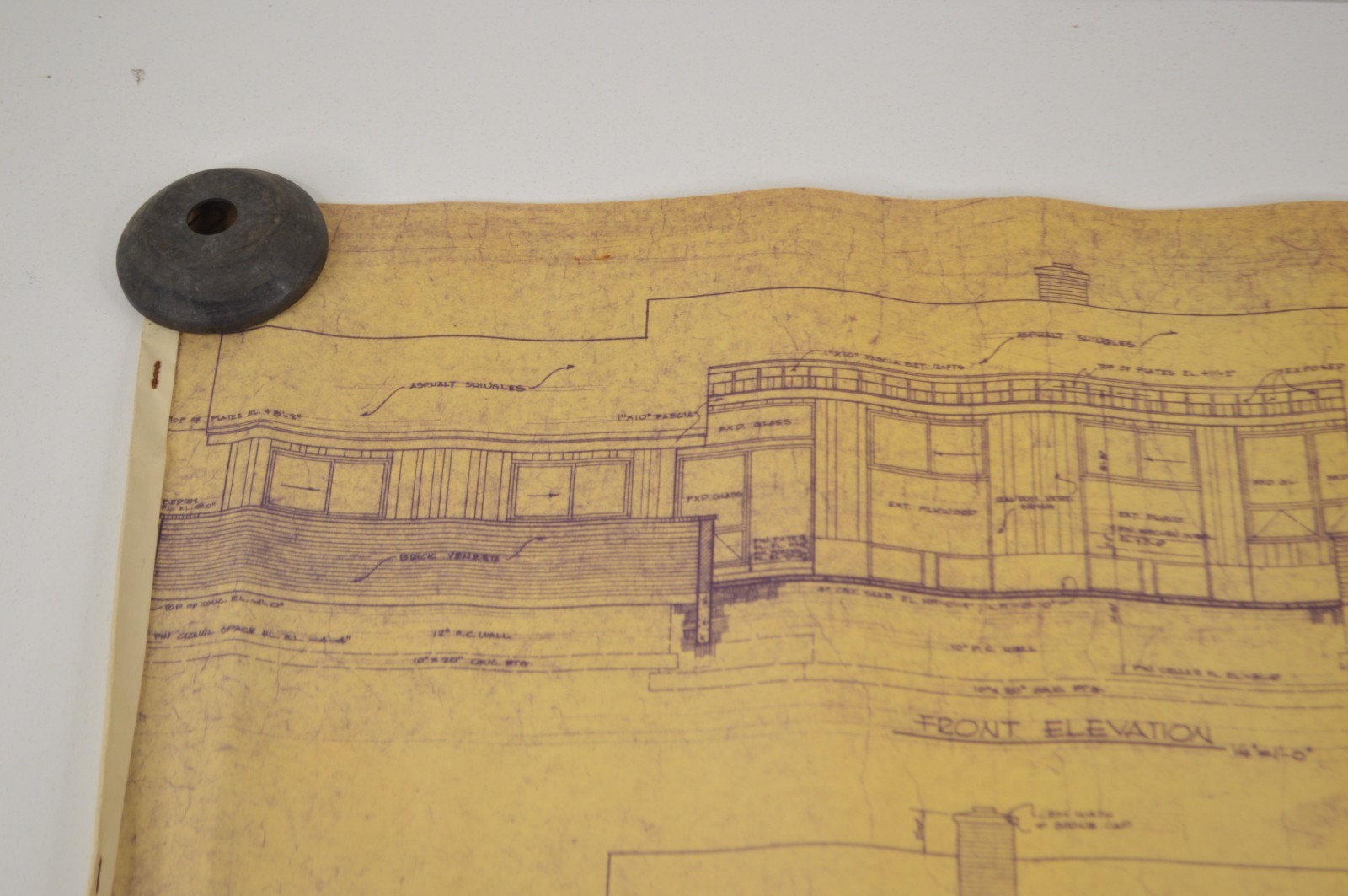 Original 1965 Home House Plans Samuel Paul Architect The Susan Lee 18×24″ Vellum