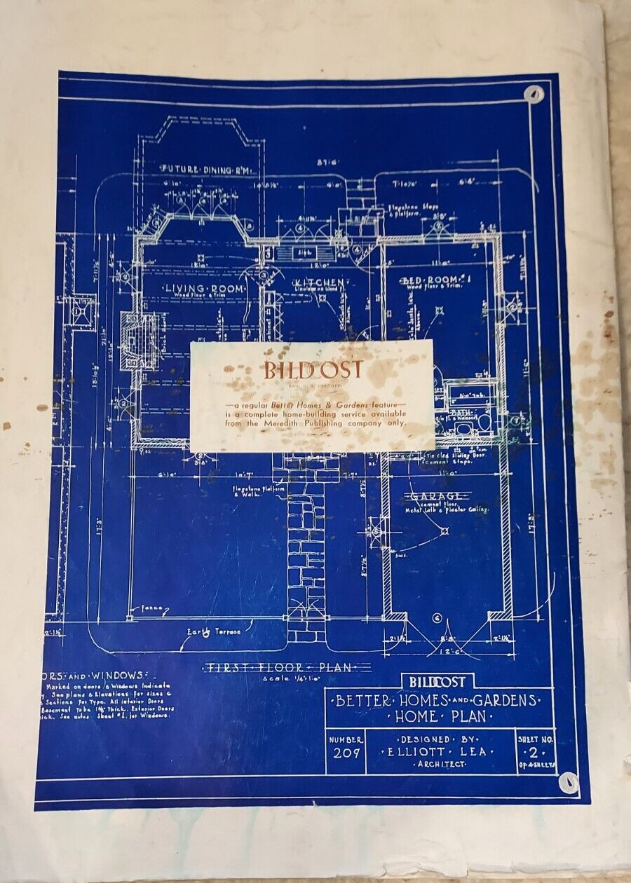 RARE Better homes & Garden Home Plans – Distinctive homes 1936 Original booklet