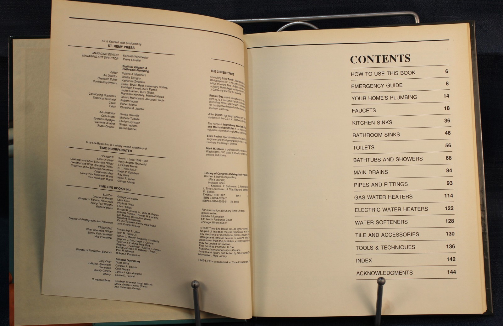 Time-Life Fix It Yourself: Kitchen & Bathroom Plumbing. Hardbound.