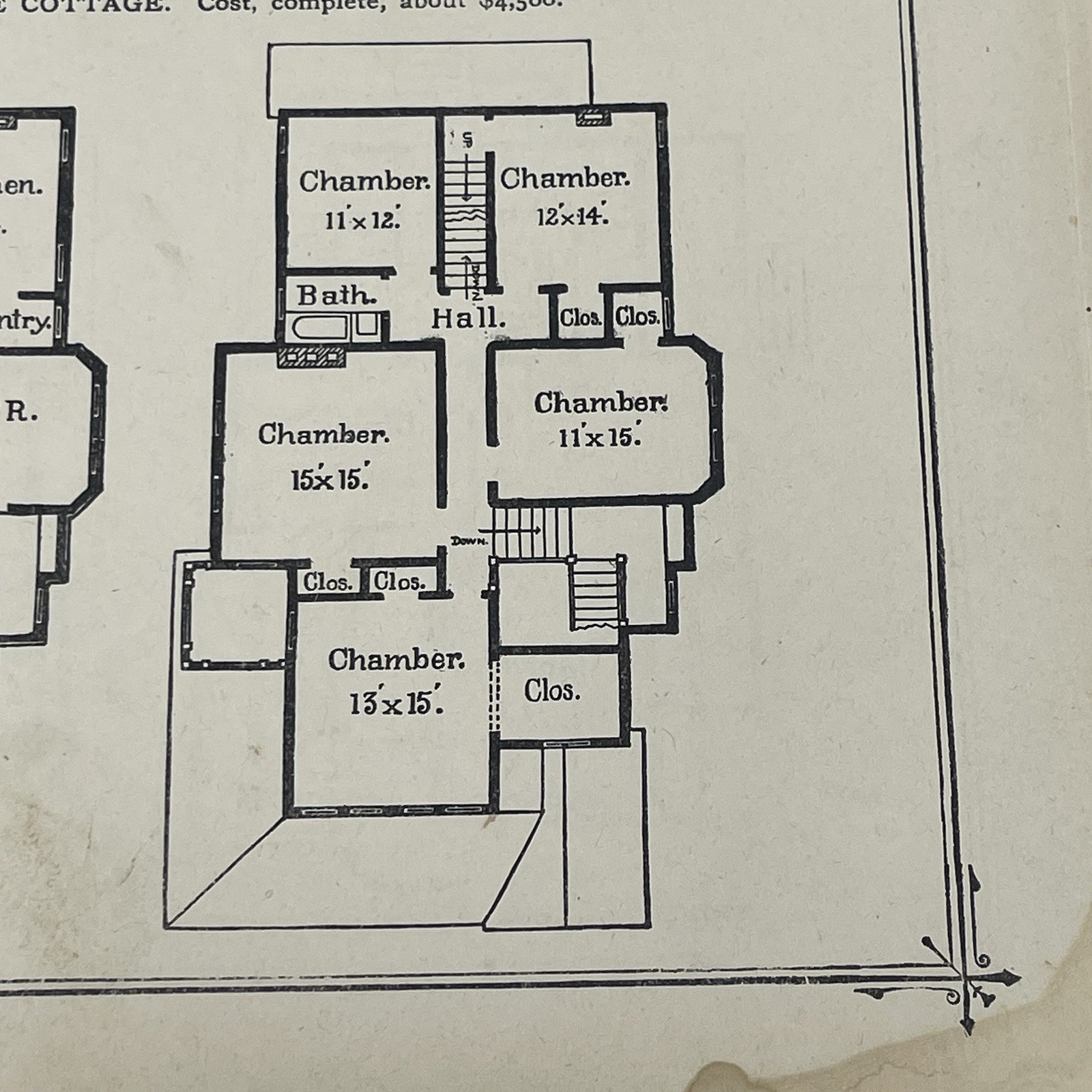 Antique Frame Cottage House Plans 1900 Floor Plans Architectural Designs