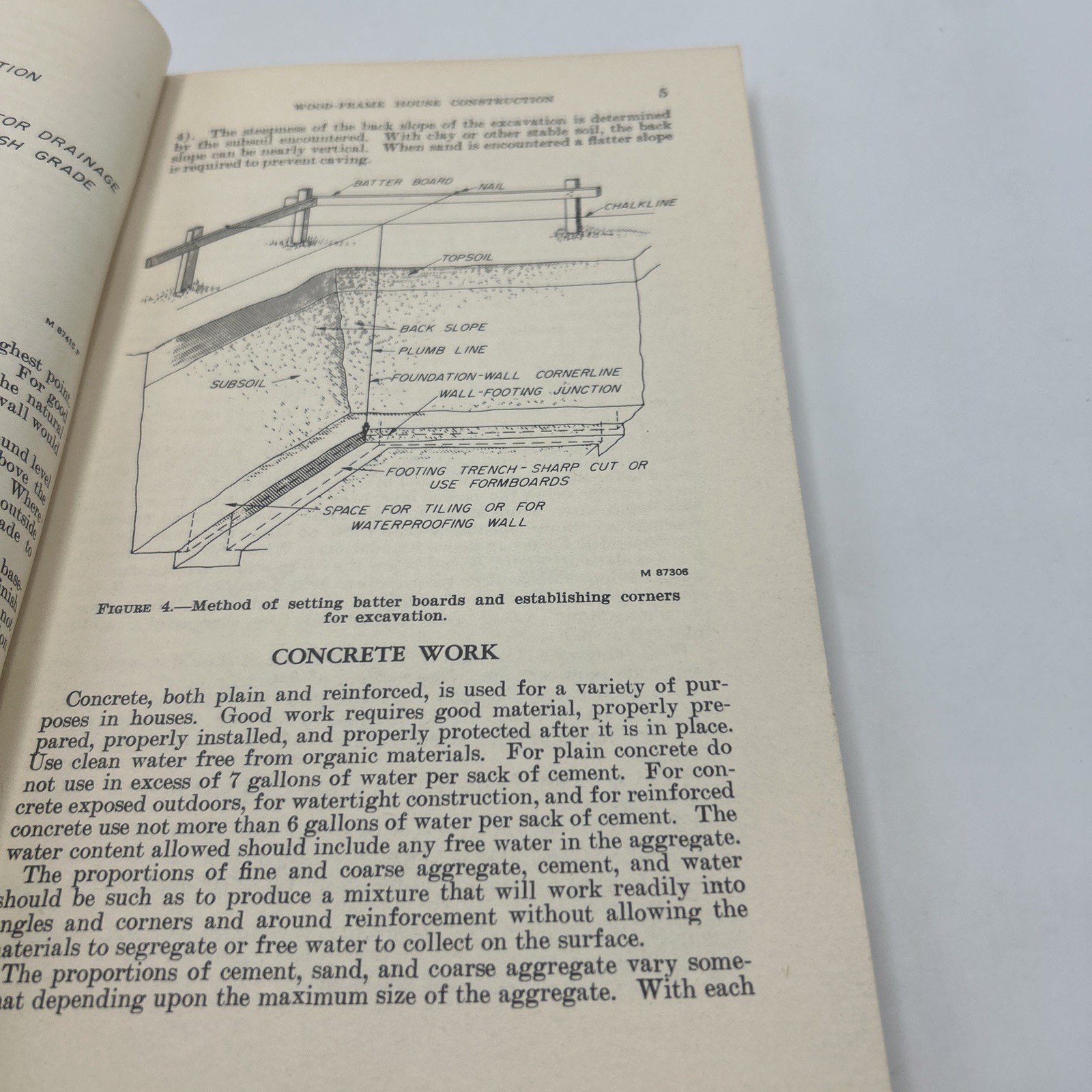 Vintage USDA Wood-Frame House Construction Handbook No. 73 Blueprint Cover 1955