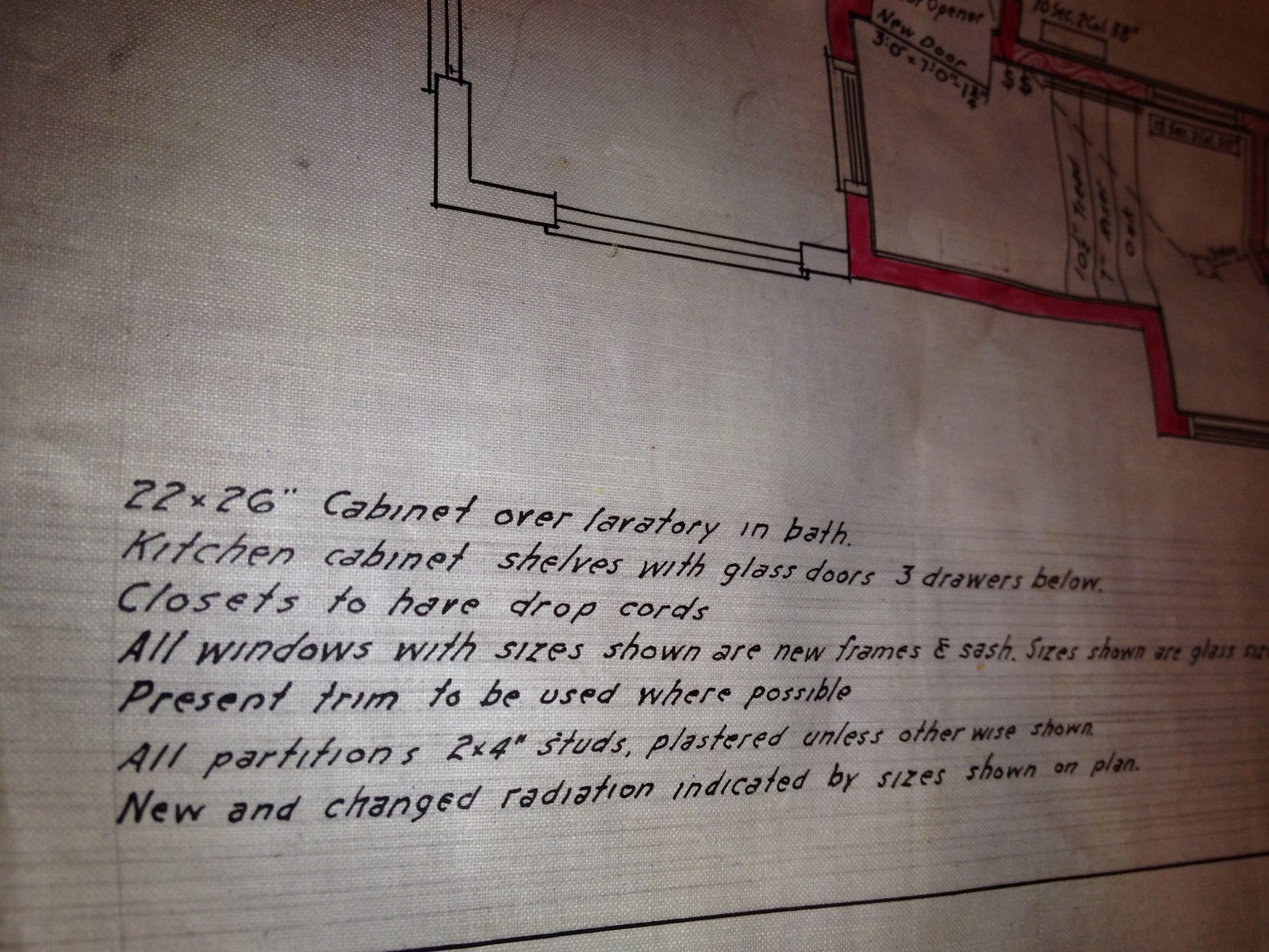 Vintage 1920 ALTERATIONS TO RESIDENCE FLOOR PLANS 1st & 2nd Floors Chicago,IL