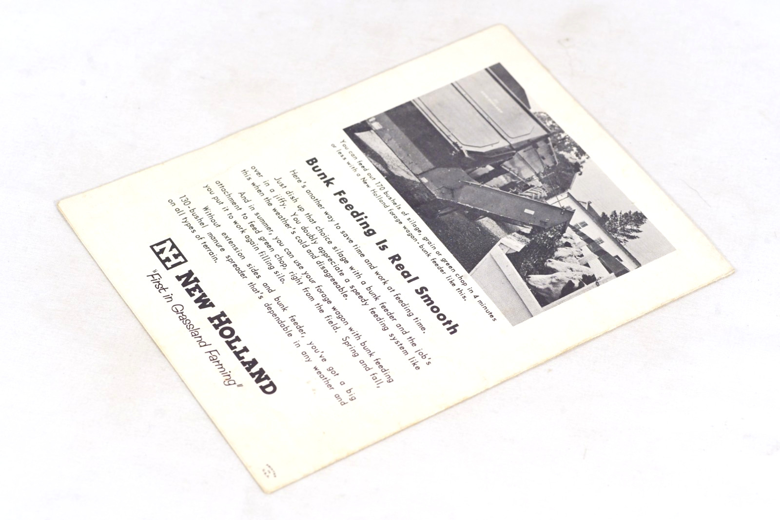 Vintage New Holland Grassland Plan Service Picnic Table Plans Blueprint