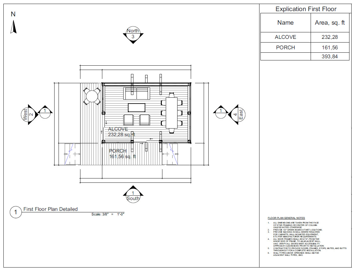 25×18 Backyard Office / Bar / Tiny House Architectural Build Plans PDF Download