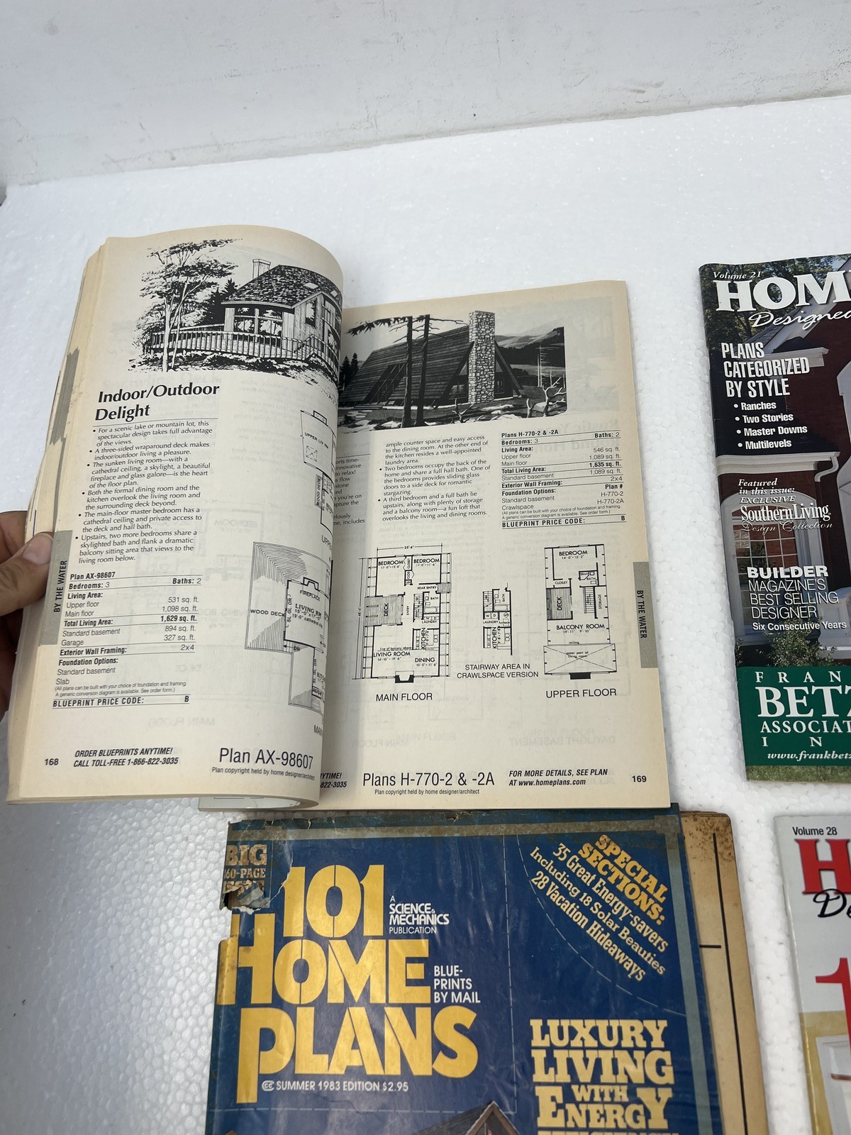 Vintage Home House Plans Magazines Lot x10 Blueprints Architectural Design Books