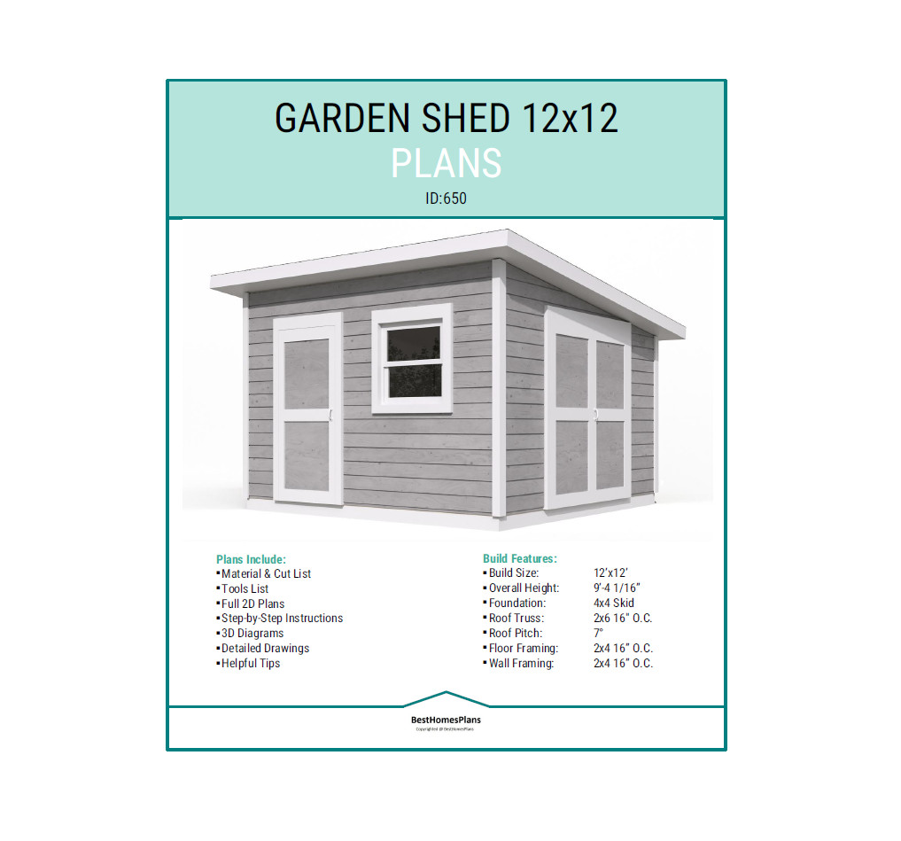 Lot of 14 Garden Shed & Backyard Office DIY Plans and Build Guide | DIY Instruct