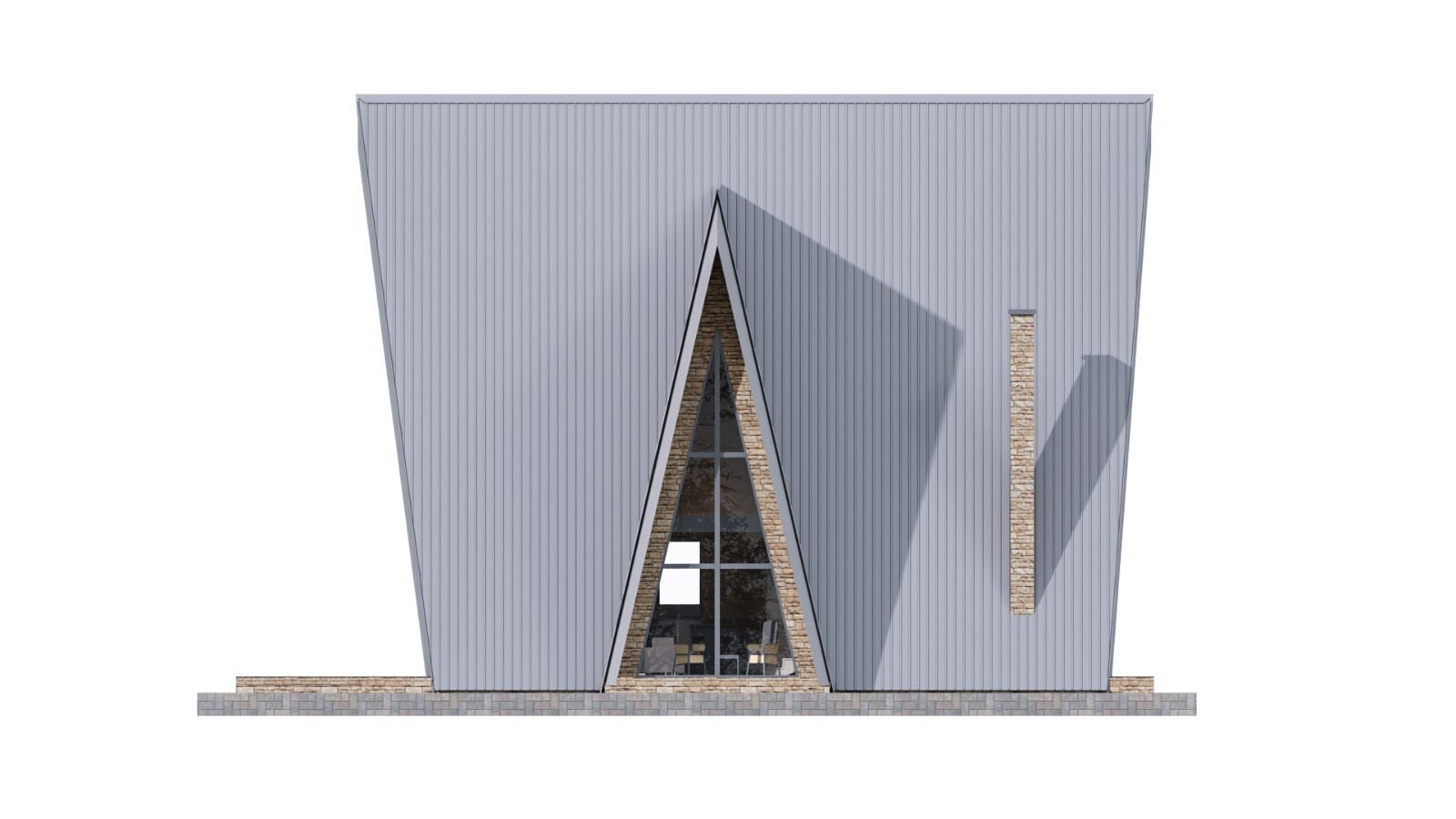 35’x59’ 4 Beds, 2 Baths A-Frame Cabin Architectural Build Plans PDF.