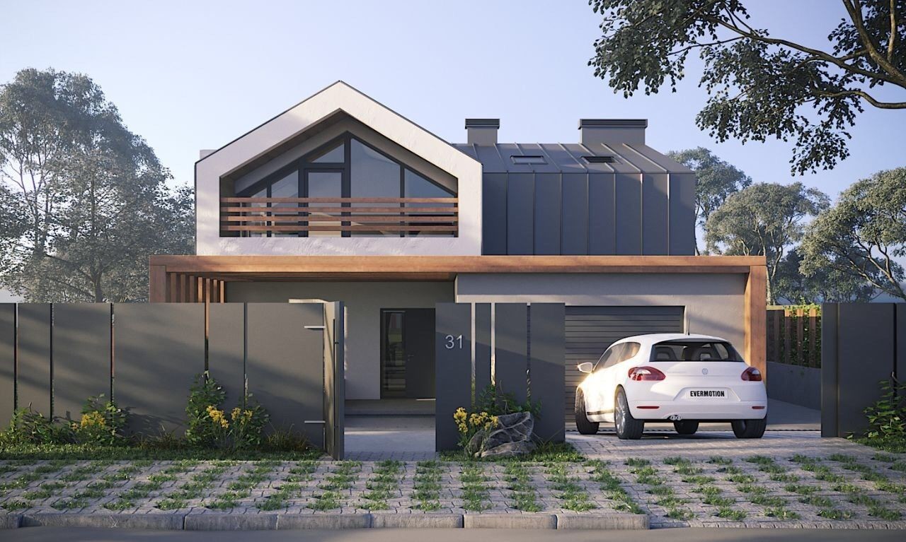 Modern House Plan Building Plans Blueprints 217m 2,336ft + interior design CAD