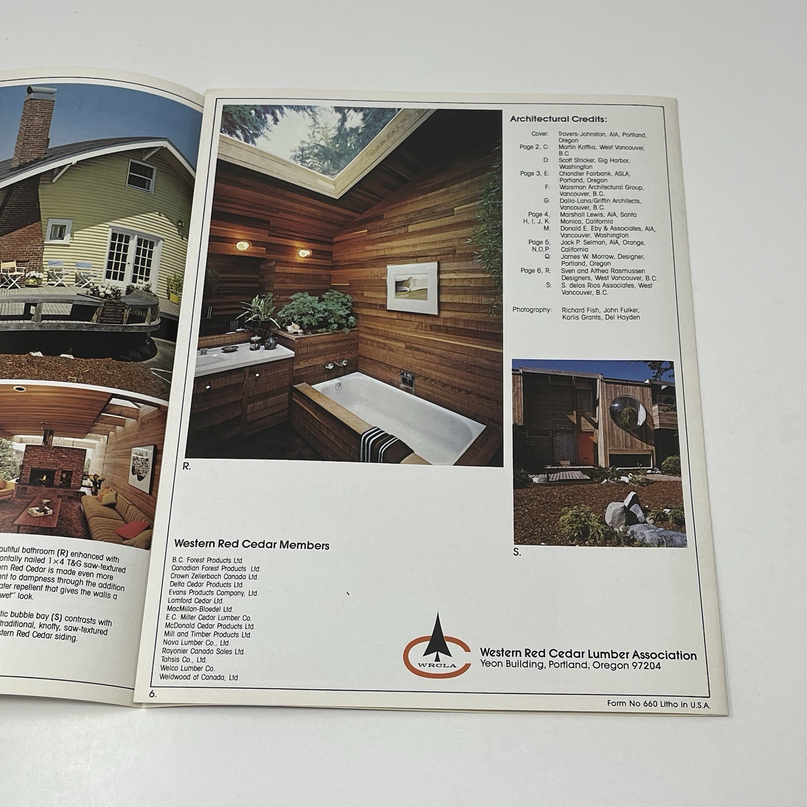1960’s Western Red Cedar Lumber Remodeling Home Design Idea Dealer Brochure