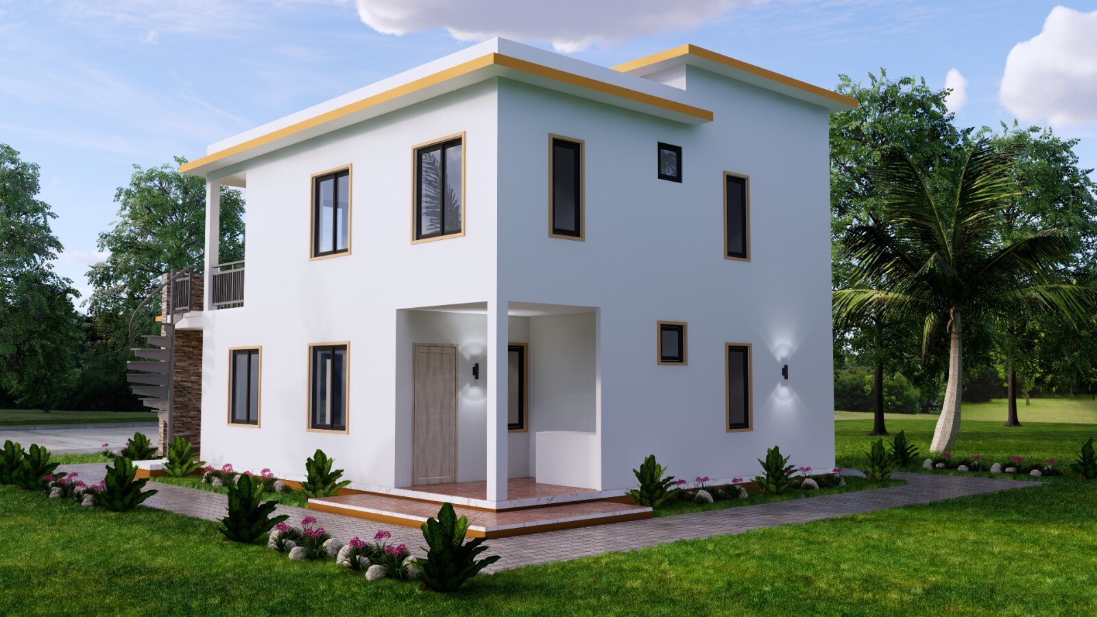 26×36 Feet House Plans 8×9 Meter 3 Bedrooms 2 Baths Terrace PDF (A4 Hard Copy)