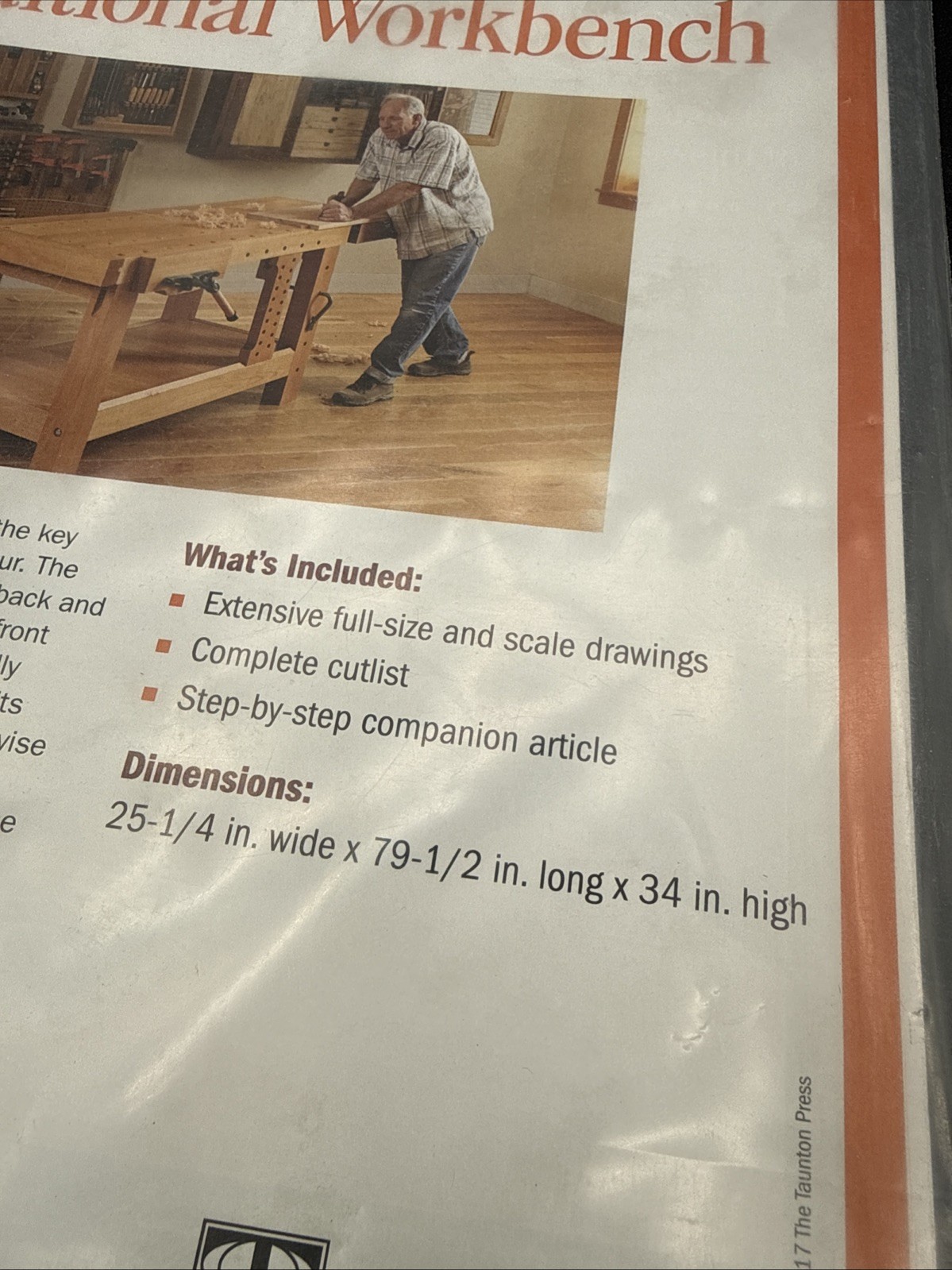 QTY 2 Fine woodworking magazine Project Plans Workbench Building Plans