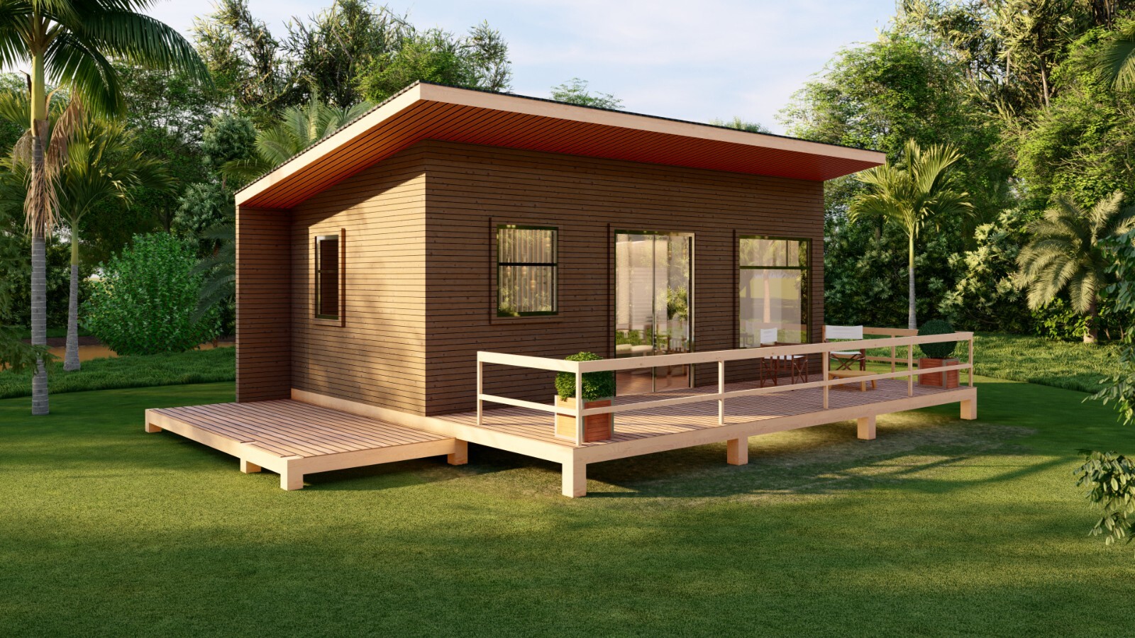 20′ x 30′ Wood Cabin Building Plans – Spacious Layout, Porch, Bedroom, and More