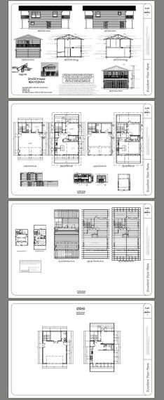 24×32 House — 1 Bedroom 1.5 Bath — 830 sq ft — PDF Floor Plan — Model 8A