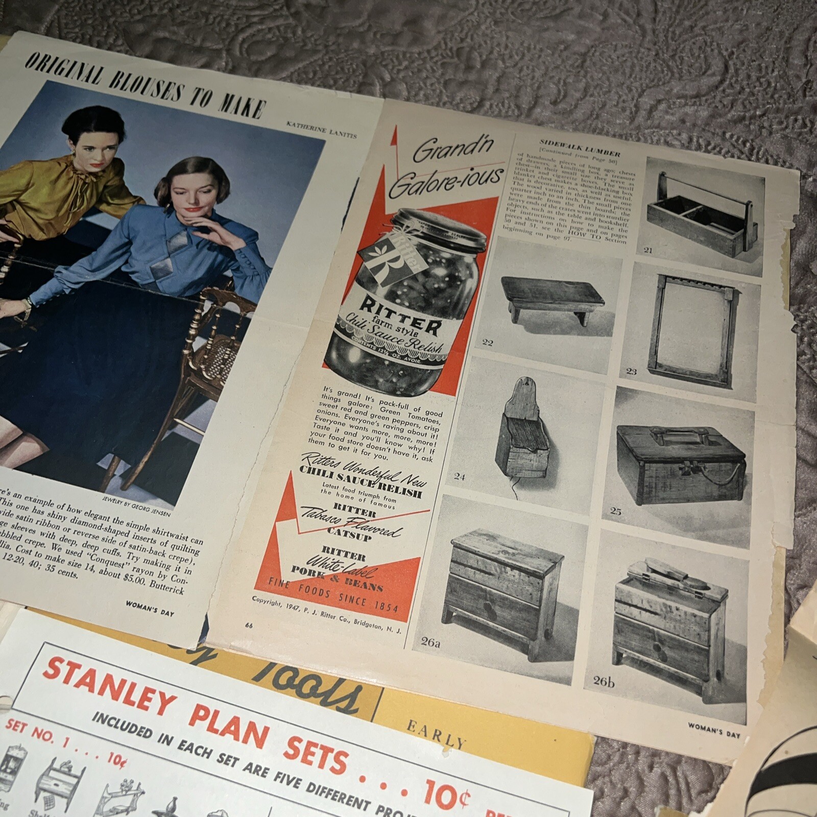 VTG 1948 Stanley – Early American Designs Booklet Series A & B – 30 Total Plans+
