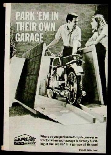Mini Garage Utility Shed Motorcycle Garden Tractor Snowmobile How-To build PLANS