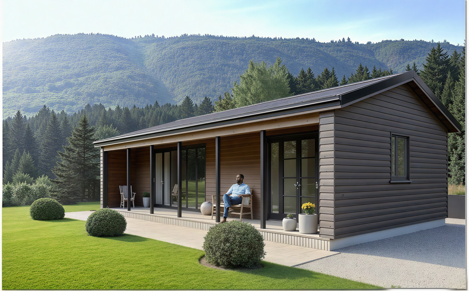 1 Bedroom, 1 Bathroom, (890SF)_ADU Tiny house plan, Full PDF Concept Download